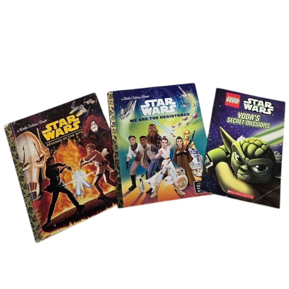STAR‎ WARS book lot Little Golden Books And Lego Yoda Revenge Of The Sith
